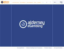 Tablet Screenshot of alderneygambling.com